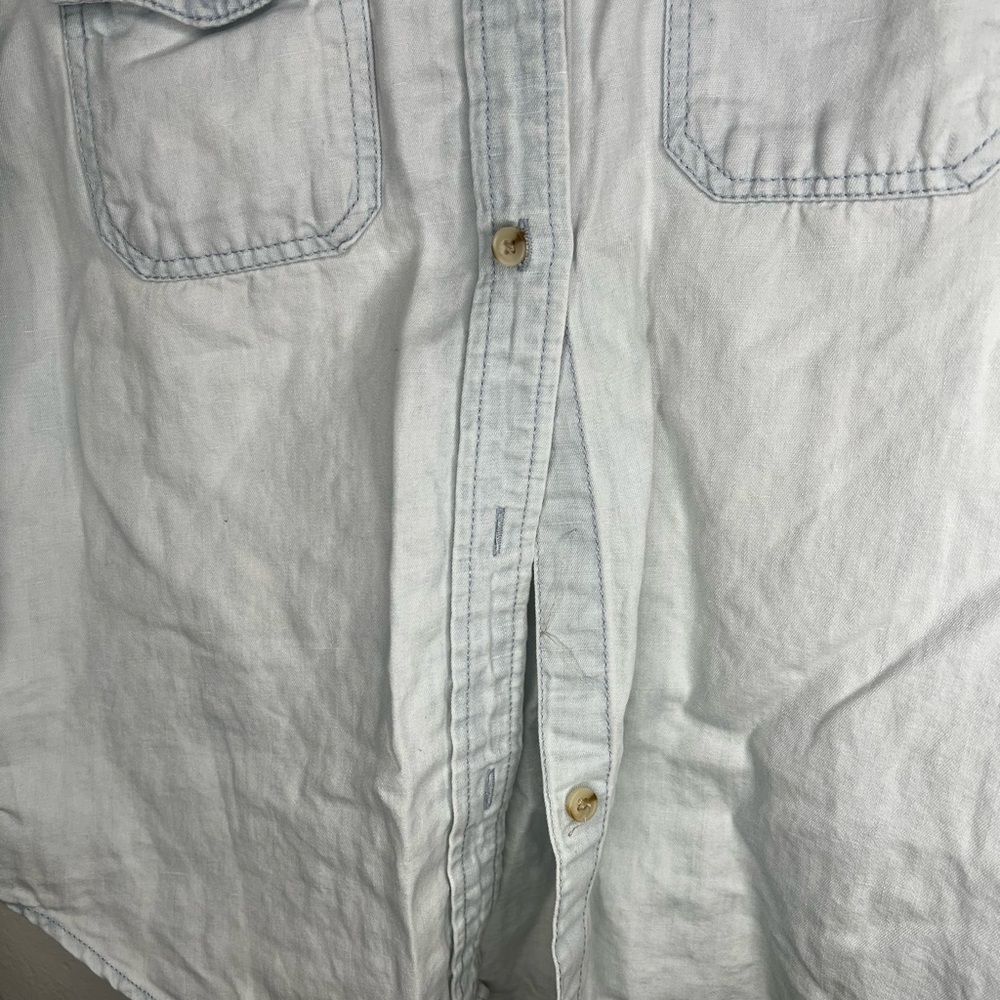 Universal Thread Light Denium Button-Up Shirt - Picture 4 of 4